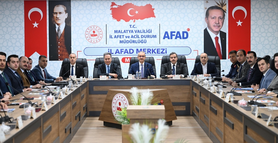 Malatya’da Afet Riski Azaltma Planı Masaya Yatırıldı